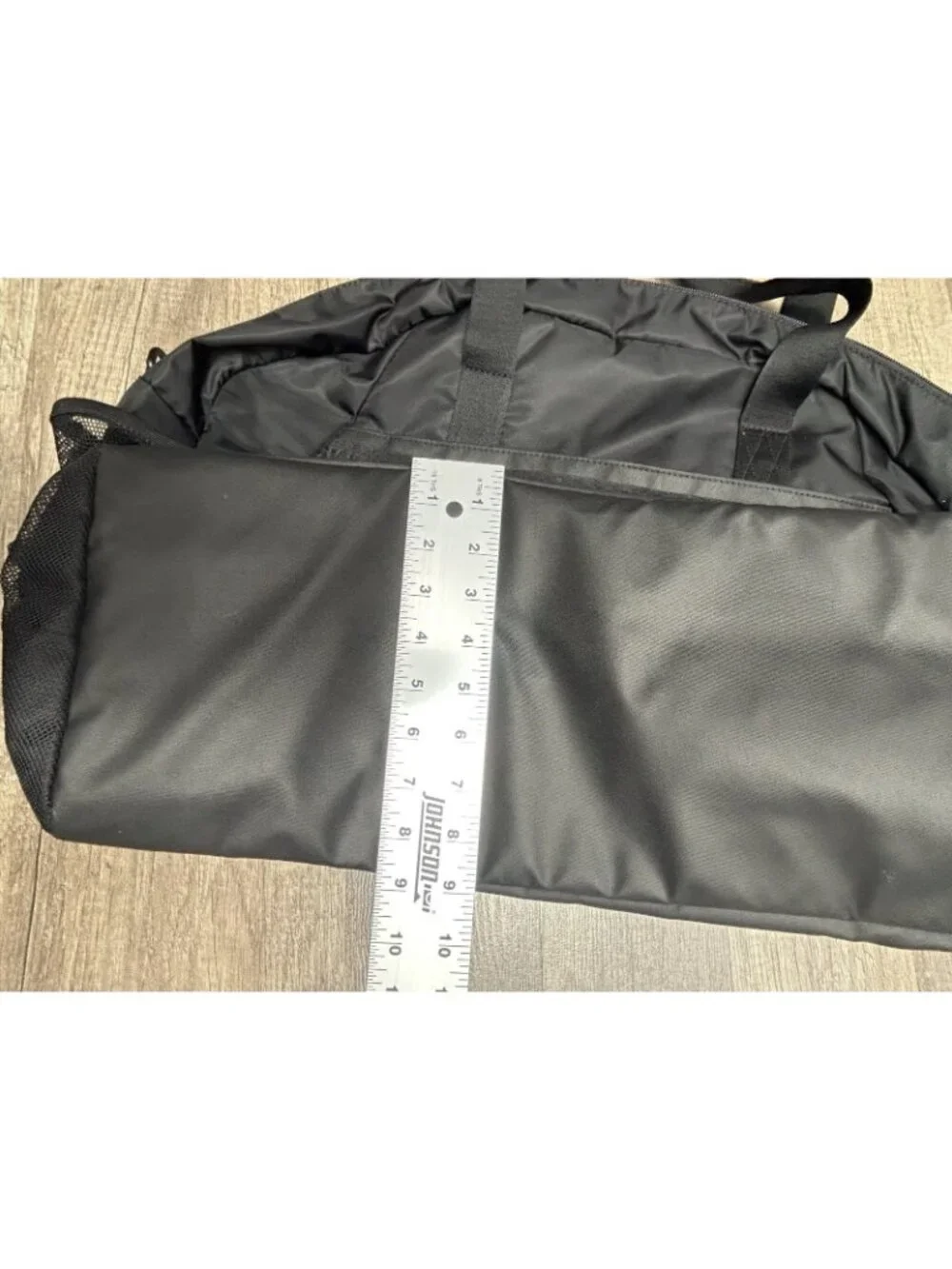 NEW Under Armour Project Rock Duffle Bag Black White Unisex Bull Logo Gym Travel
